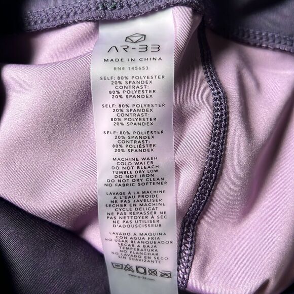 AR-33 Oracle Mid Rise 7/8 Purple Leggings-M - Picture 9 of 9